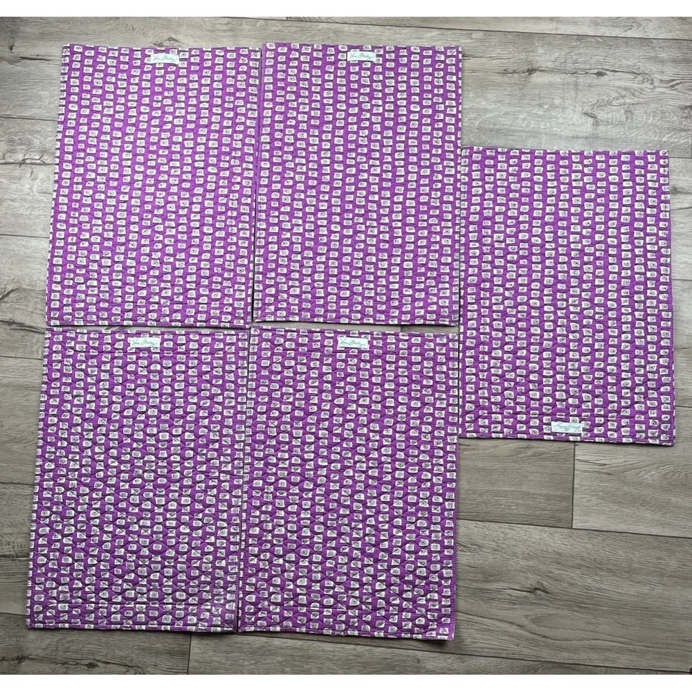 Vera Bradley Quilted Placemats (5) Set Print: Watercolor